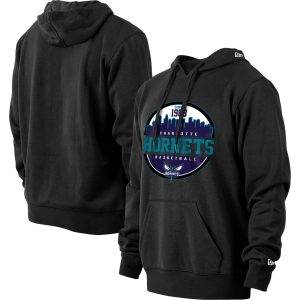 New Era Charlotte Trendy Hornets Black Localized Pullover Hoodie