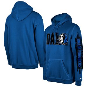 New Era Dallas Mavericks Unique Blue Tip Off Collection Pullover Hoodie