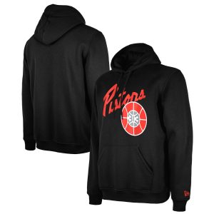 New Eye - catching Era Detroit Pistons Black 2024/25 City Edition Pullover Hoodie