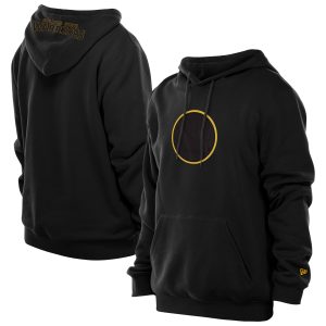 New Era Golden State Warriors Black Tonal Color Pop Premium Pullover Elegant Hoodie