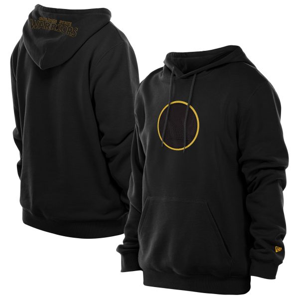 New Era Golden State Warriors Black Tonal Color Pop Premium Pullover Elegant Hoodie