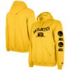 New Era Golden State Warriors Gold Big & Tall 2023/24 City Elegant Edition Pullover Hoodie