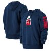 New Era Houston Rockets Navy 2021/22 City Edition Big & Tall Pullover Hoodie Eye - catching