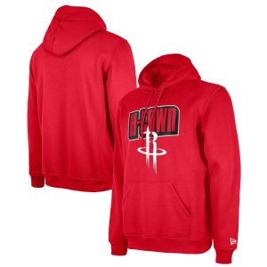 New Era Houston Rockets Red 2024/25 City Edition Pullover Hoodie Gorgeous