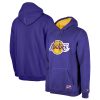 New Era Los Angeles Gorgeous Lakers Purple Corduroy Applique Pullover Hoodie