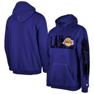 New Era Los Chic Angeles Lakers Purple Tip Off Collection Pullover Hoodie