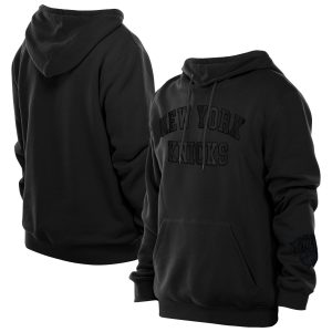 New Era New York Knicks Black Logo Select Premium Pullover Hoodie Elegant