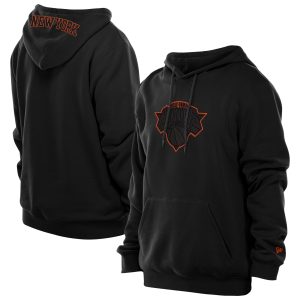 New Era New York Knicks Black Fabulous Tonal Color Pop Premium Pullover Hoodie