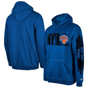 New Era Stylish New York Knicks Blue Tip Off Collection Pullover Hoodie