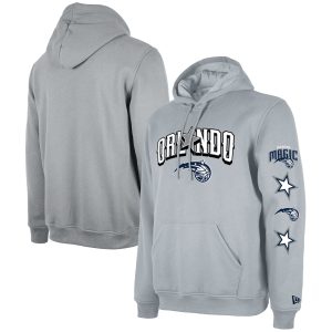 New Era Orlando Magic Gray Tall 2023/24 City Premium Edition Jersey Pullover Hoodie