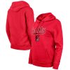 New Era Portland Trail Blazers Women's Red 2023/24 City Edition Elegant Pullover Hoodie