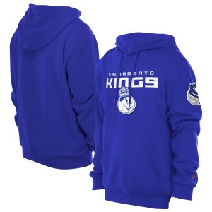 New Era Sacramento Kings Blue 2024/25 City Edition Chenille Premium Heavyweight Pullover Hoodie