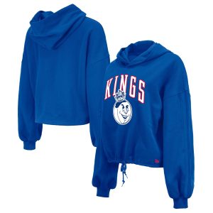 New Era Sacramento Kings Women's Blue Eye - catching 2024/25 City Edition Cropped Pullover Hoodie