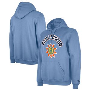 New Fabulous Era San Antonio Spurs Light Blue 2024/25 City Edition Pullover Hoodie