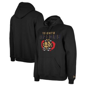 New Era Toronto Raptors Elegant Black 2024/25 City Edition Pullover Hoodie