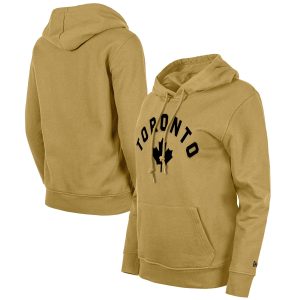 New Era Toronto Raptors Women's Tan 2023/24 City Edition Pullover Hoodie Gorgeous