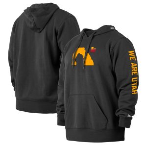 New Gorgeous Era Utah Jazz Black 2021/22 City Edition Big & Tall Pullover Hoodie