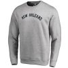 New Unique Orleans Pelicans Heathered Gray Wordmark Pullover Sweatshirt
