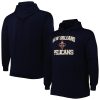 New Orleans Pelicans Navy Big & Tall Fabulous Heart & Soul Pullover Hoodie