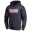 New Orleans Pelicans Navy Onside Stripe Pullover Hoodie Stylish