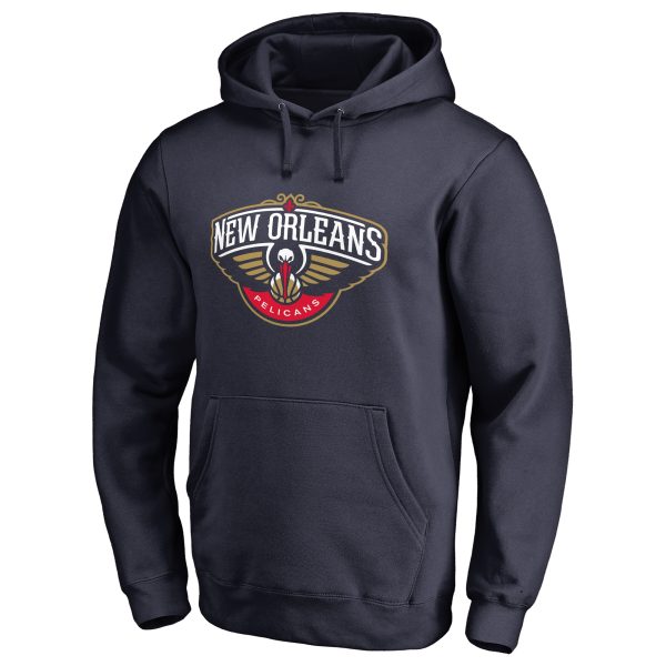 New Orleans Pelicans Navy Primary Trendy Logo Pullover Hoodie