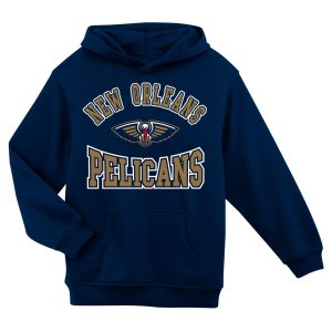 New Orleans Pelicans Preschool Navy Home Gorgeous Town Pullover Fleece Hoodie