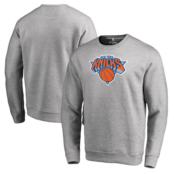 New York Knicks Heathered Gray Primary Gorgeous Logo Sweatshirt