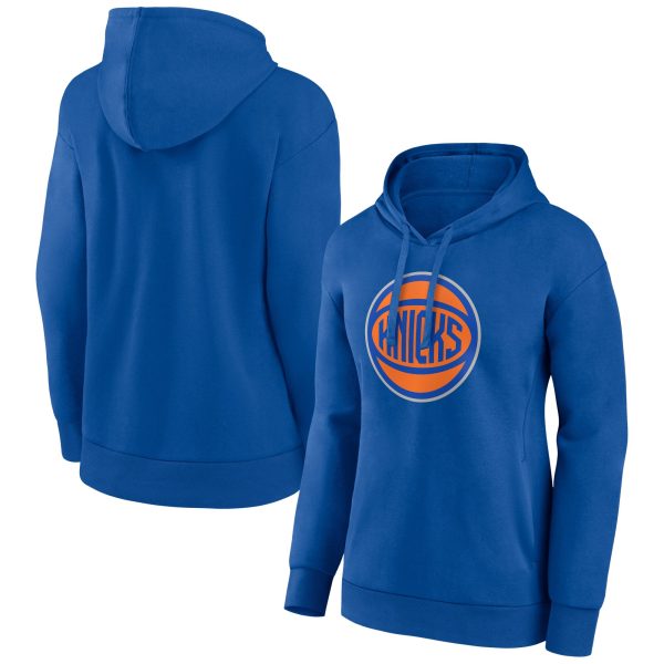 New York Knicks Women's Trendy Royal Alternate Logo Pullover Hoodie
