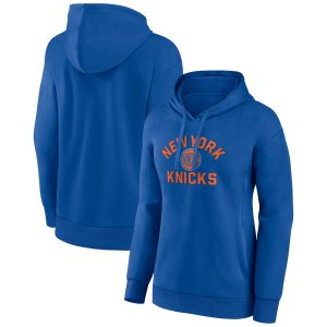 New York Knicks Women's Premium Royal Overtime Pullover Hoodie