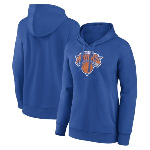 New York Knicks Women's Royal Chic Primary Logo Pullover Hoodie