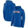 New York Knicks Fabulous Women's Royal Wordmark Alt Pullover Hoodie