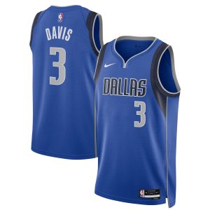 Nike Anthony Davis Dallas Mavericks Unisex Blue Swingman Player Jersey Icon Edition Stylish