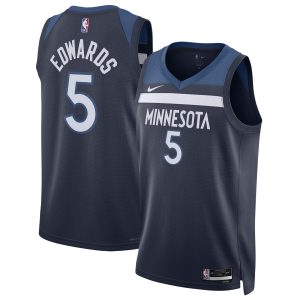 Nike Anthony Edwards Minnesota Timberwolves Unisex Navy Swingman Stylish Jersey Icon Edition