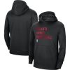 Nike Atlanta Hawks Eye - catching Unisex Black 2023/24 Performance Spotlight On Court Practice Pullover Hoodie