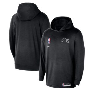 Nike Boston Celtics Black 2024/25 On Fabulous Court Authentic Practice Yoga Restore Lightweight Pullover Hoodie