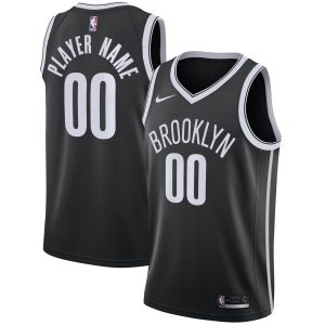Nike Brooklyn Nets Black 2020/21 Trendy Swingman Custom Jersey Icon Edition