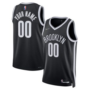 Nike Brooklyn Nets Black Chic 2021/22 Diamond Swingman Custom Jersey Icon Edition