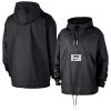 Nike Brooklyn Nets Black Courtside Premium Premium Club Anorak Quarter Zip Hoodie Jacket
