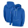 Nike Brooklyn Stylish Nets Royal 2022/23 City Edition Courtside Heavyweight Fleece Pullover Hoodie