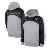 Nike Brooklyn Nets Silver/Black Authentic Starting Five Force Trendy Performance Pullover Hoodie