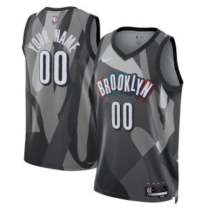 Nike Brooklyn Unique Nets Unisex Gray 2024/25 Custom Swingman Jersey City Edition