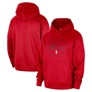 Nike Chicago Bulls Red Unique 2024/25 Spotlight On Court Practice Performance Pullover Hoodie