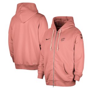 Nike Chic Cleveland Cavaliers Red Authentic Standard Issue Full Zip Hoodie Jacket