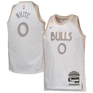 Nike Coby White Chicago Elegant Bulls Youth White 2024/25 Swingman Player Jersey City Edition