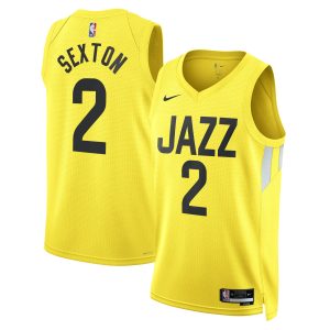 Nike Collin Sexton Utah Jazz Unisex Gold Gorgeous Swingman Jersey Icon Edition