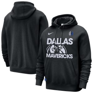 Nike Stylish Dallas Mavericks Black Courtside Club Pullover Hoodie
