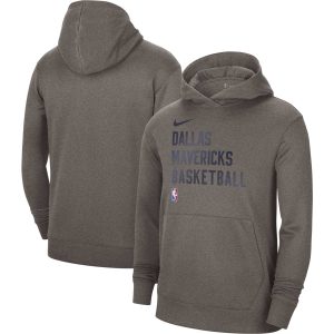 Nike Dallas Mavericks Unisex Gray 2023/24 Performance Spotlight On Court Practice Elegant Pullover Hoodie