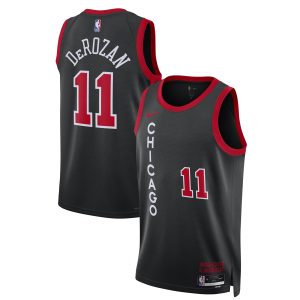 Nike DeMar DeRozan Chicago Elegant Bulls Unisex Black 2023/24 Swingman Jersey City Edition