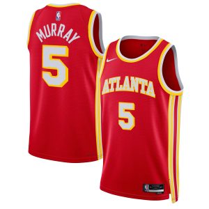 Nike Dejounte Murray Atlanta Hawks Unisex Red Fabulous Swingman Jersey Icon Edition