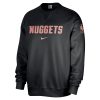 Nike Denver Nuggets Eye - catching Black Courtside Standard Issue Performance Pullover Sweatshirt